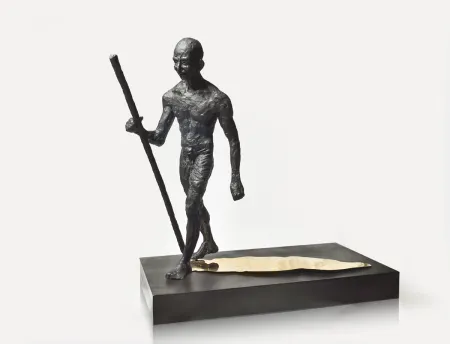 Thr man with his shadow